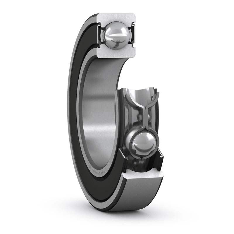 SKF 6205-2RSH/C3WT 1 Row Ball Bearing - 25 mm ID, 52 mm OD