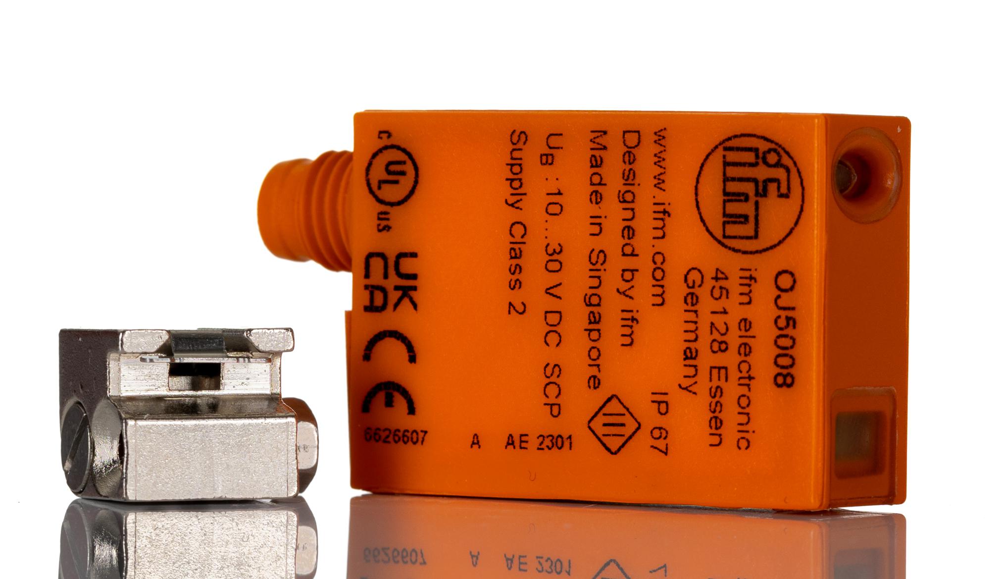 ifm electronic Through Beam Photoelectric Sensor, Block Sensor, 10 m Detection Range