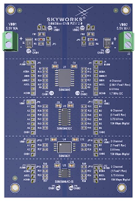 Skyworks Solutions Inc Si86S6xx Isolator Evaluation Kit Evaluation Kit Evaluation Kit Si86S6xx-KIT