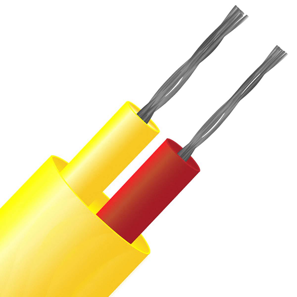 RS PRO Type K Thermocouple Cable/Wire, 25m, Unscreened, PFA Insulation, +260°C Max, 1/0.3mm