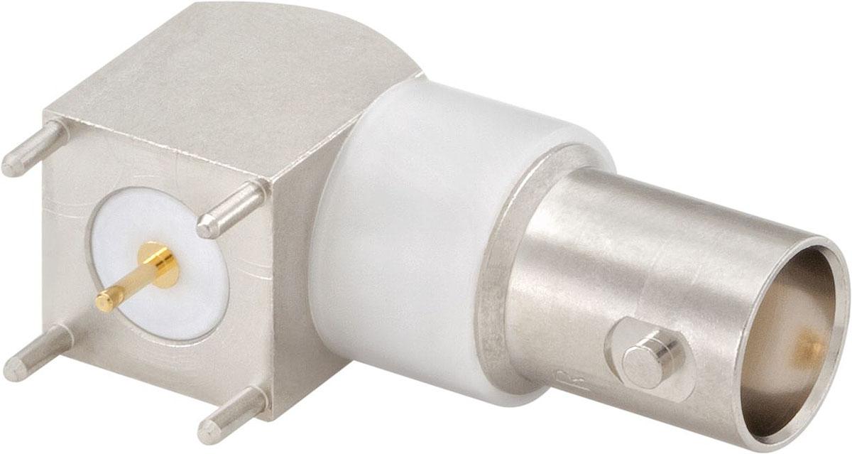 Rosenberger, Jack PCB Mount BNC Connector, 50Ω, Through Hole Termination, Right Angle Body