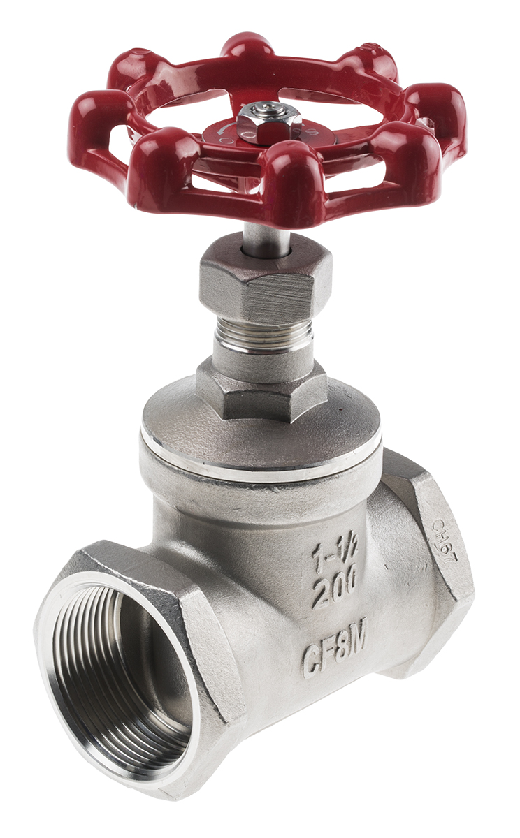 RS PRO Stainless Steel Globe Valve, 1-1/2 in BSP 32 bar