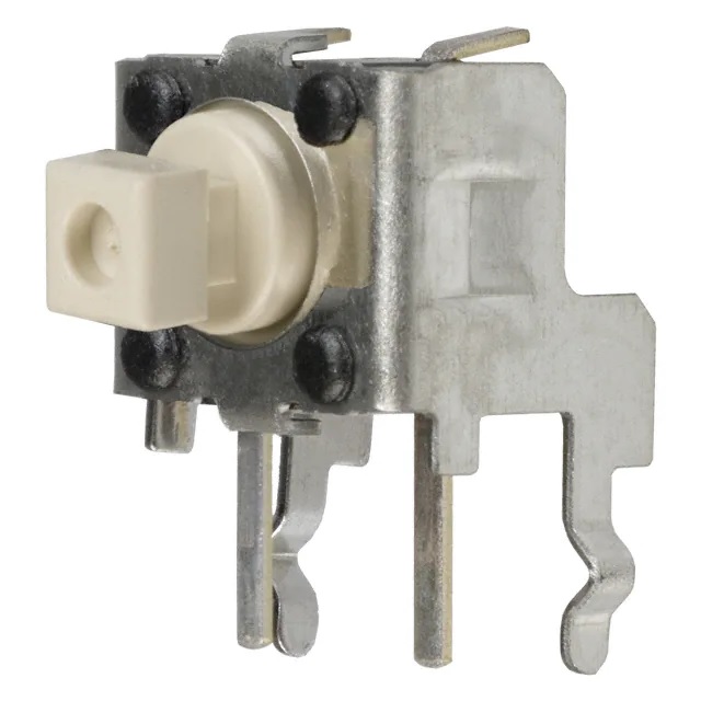 Omron IP00 Ivory Plunger Tactile Switch, SPST 50 mA Through Hole