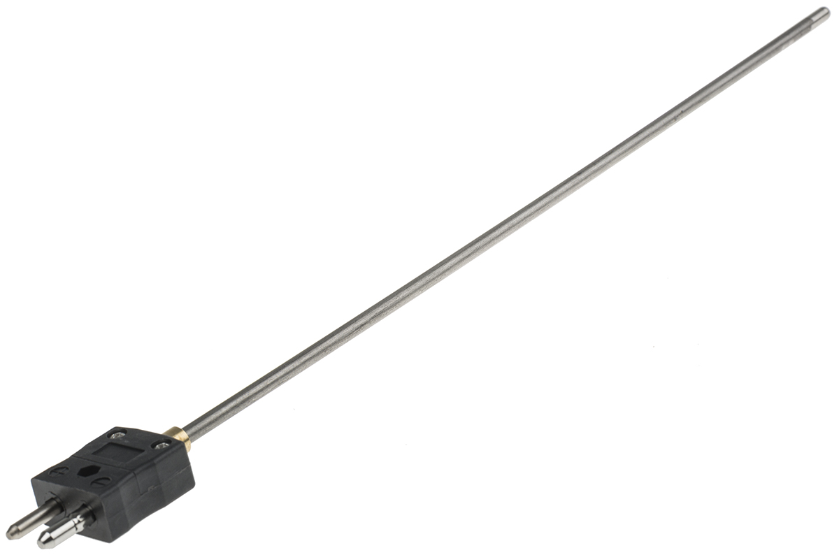 RS PRO SYSCAL Type J Mineral Insulated Thermocouple 300mm Length, 4.5mm Diameter → +1100°C