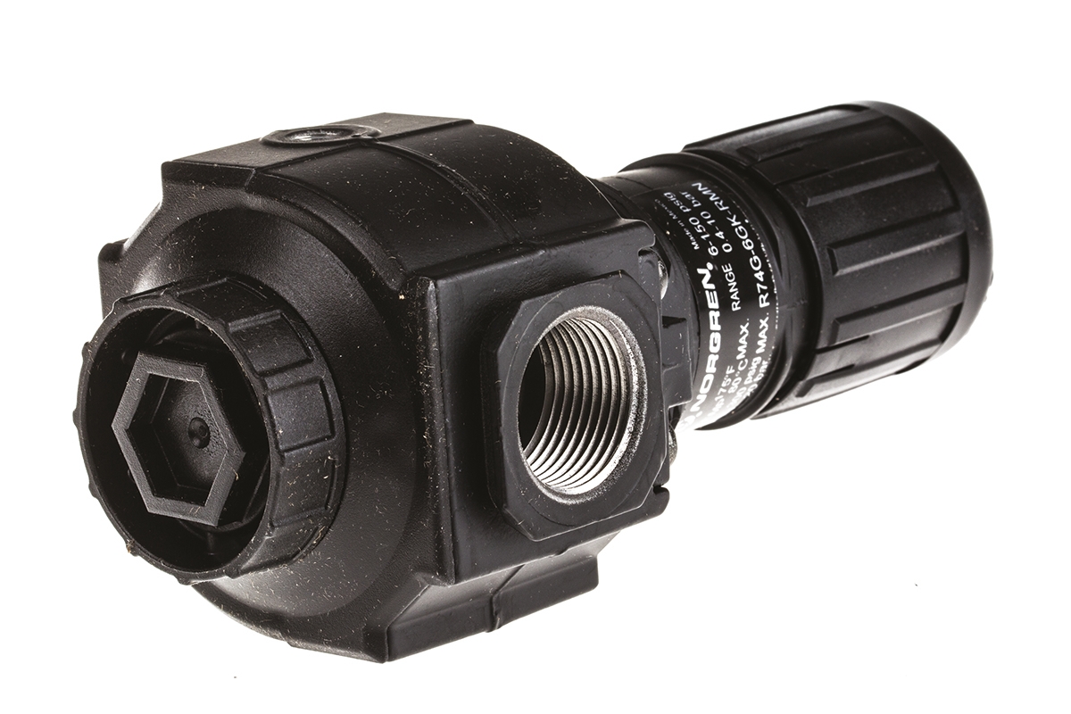 Norgren G 3/4 Pneumatic Regulator - 0.3bar to 10bar, 3/4in, 20bar max. input