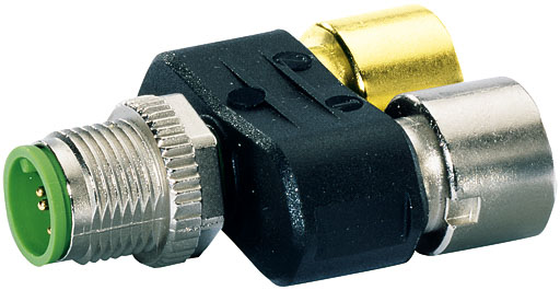 Murrelektronik Limited Circular Connector Adapter, 5 Contacts, M12 Connector, Plug, Socket, IP67, Slimline Series