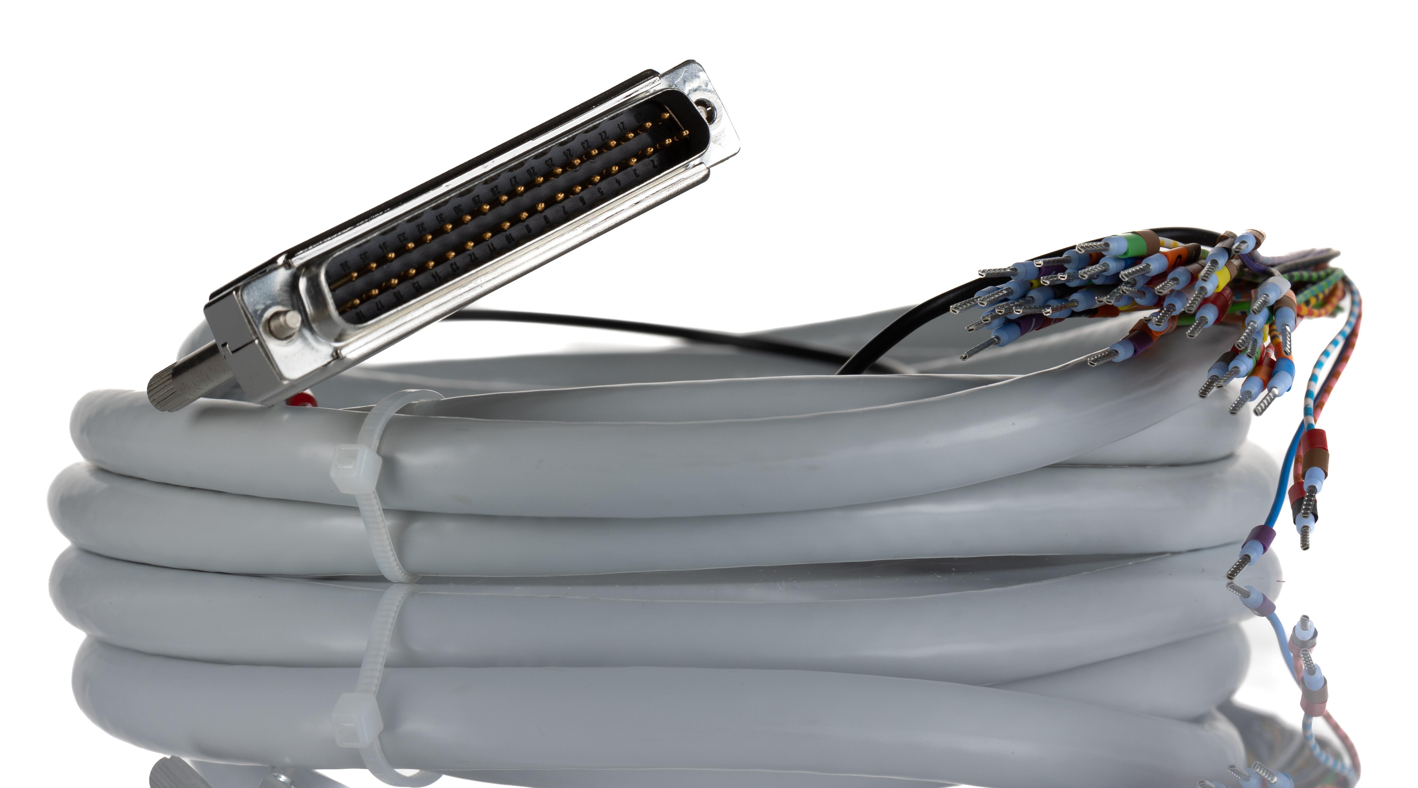 Phoenix Contact Male 37 Pin D-sub Unterminated Serial Cable, 2m, 25/S, CABLE-D-37SUB/M/OE/0 Series