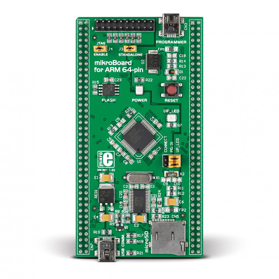 Brand-Rex MikroBoard For ARM 64-pin USB Board