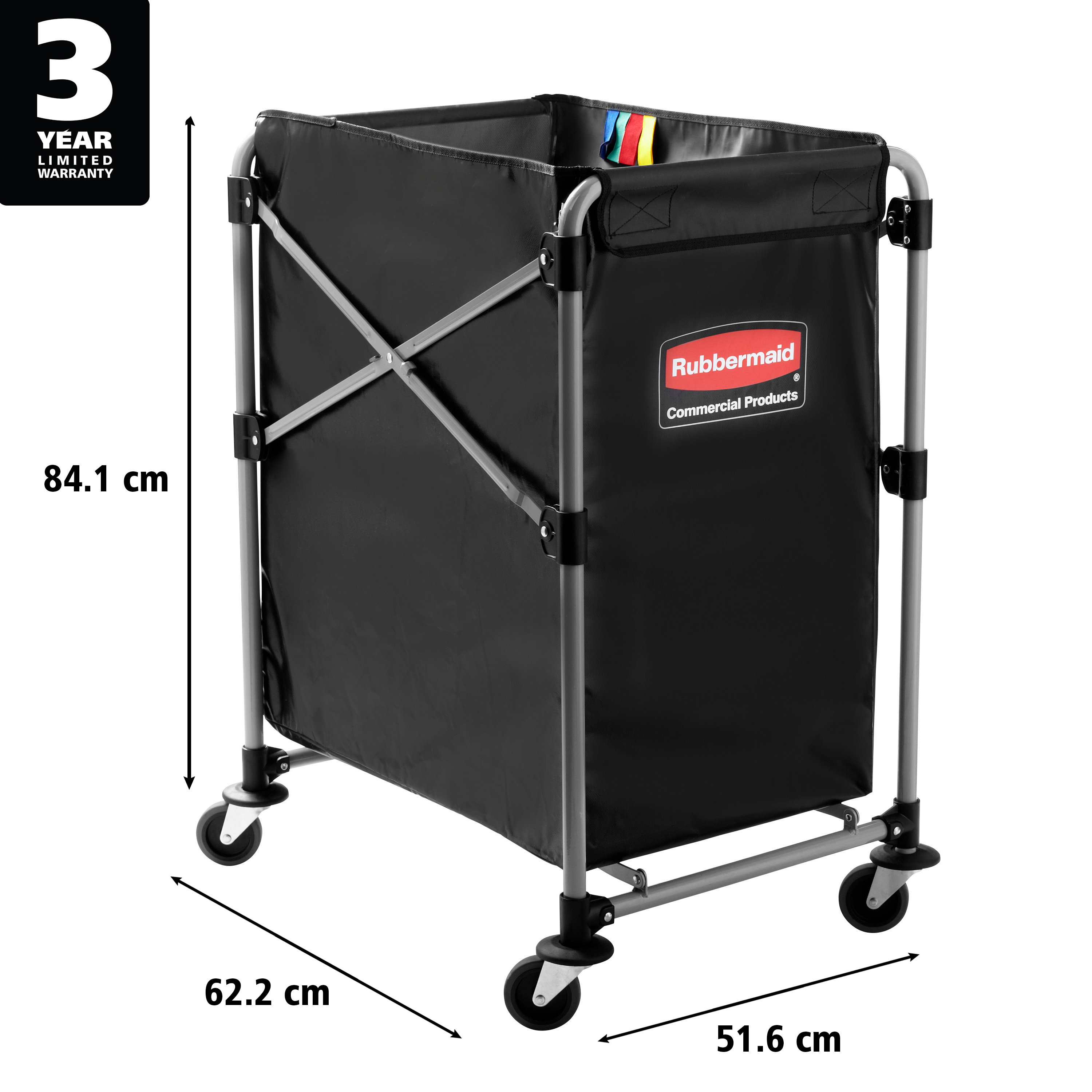 Rubbermaid Commercial Products Cart Bag Cart, 150L Load