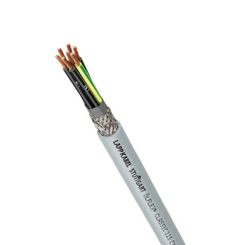 Lapp ÖLFLEX CLASSIC 115 CY Control Cable, 4 Cores, 0.75 mm² CSA 18 AWG, Screened, 100 m, Grey Polyvinyl Chloride Sheath