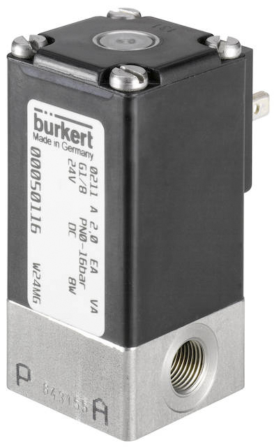 Burkert Solenoid Valve 143492, 2 Port, NO, 230 V ac