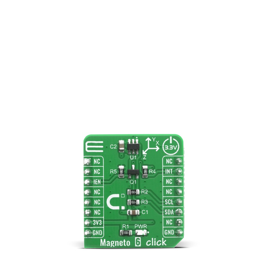 MikroElektronika Magneto 6 Click Hall Effect Sensor MikroBus Click Board for TLI493D-A2B6