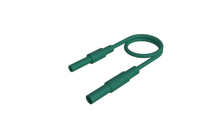 Hirschmann Test & Measurement Test lead, 32A, Green, 250mm Lead Length