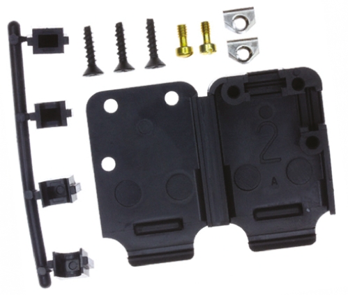 TE Connectivity HD-20 Series Thermoplastic Right Angle, Straight D Sub Backshell, 15 Way