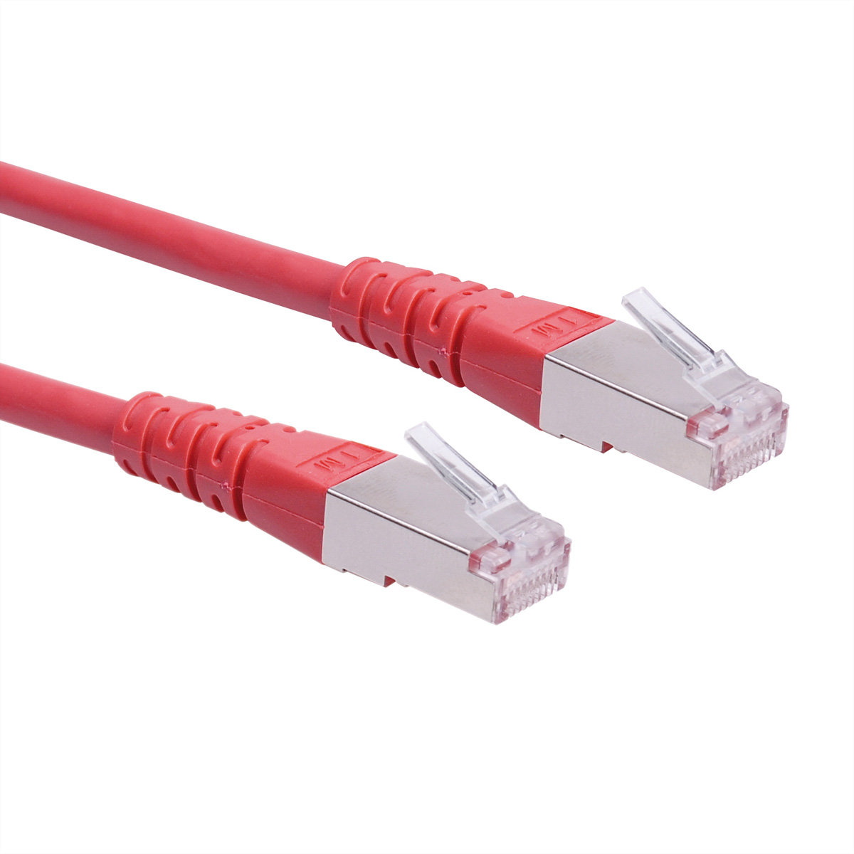 Roline, 5m Cat6, Red RJ45 to Male RJ45 Male, S/FTP, Terminated PVC Sheath