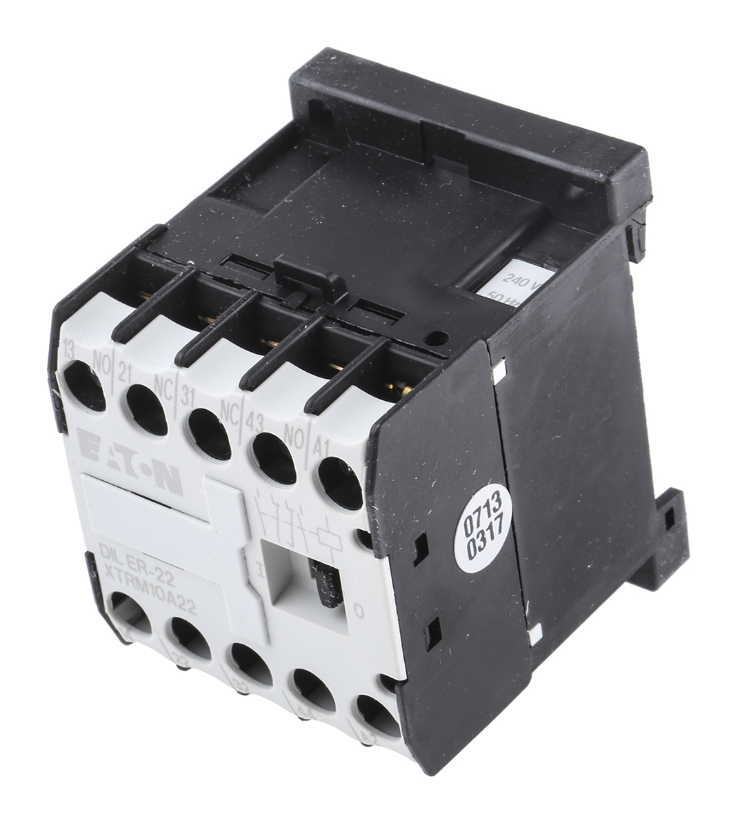 Eaton xStart DILER Contactor, 240 V ac Coil, 4-Pole, 3 A, 2NO + 2NC, 400 V ac