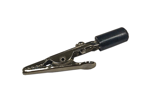 RS PRO Crocodile Clip, Nickel Plated Contact, 4A, Black