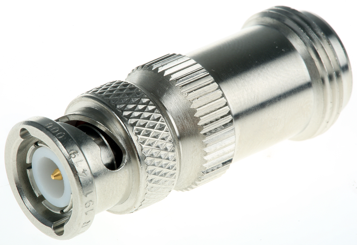 Radiall Straight 50Ω RF Adapter N Socket to BNC Plug 4GHz