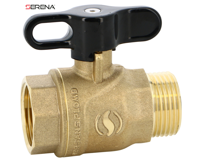 Sferaco Nickel Plated Brass Ball Valve, Ball Valve, Threaded, BSP 1in, 40bar Operating Pressure