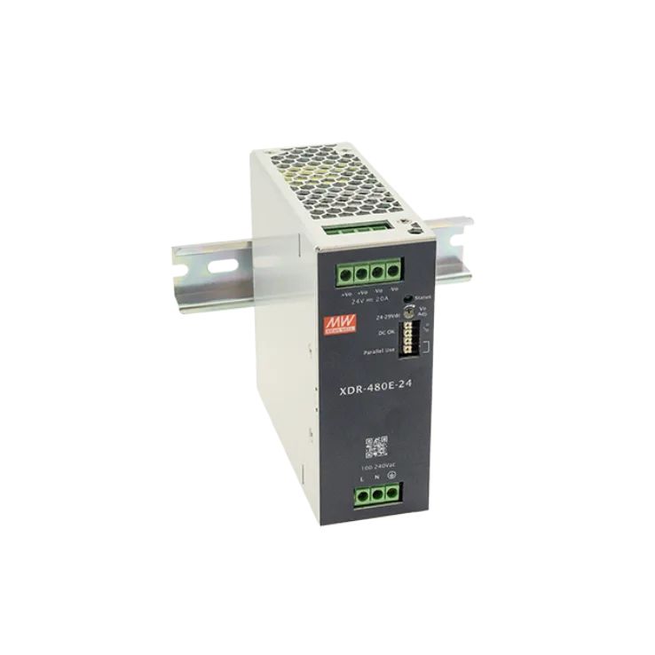 MEAN WELL XDR-480E DIN Rail Power Supply, 85 To 264V ac ac, dc Input, 48V dc Output, 10A Output, 480W