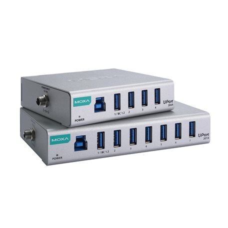 MOXA 7 Port USB 3.2 USB A, USB B  Hub, USB Powered, 140 x 80 x 27mm