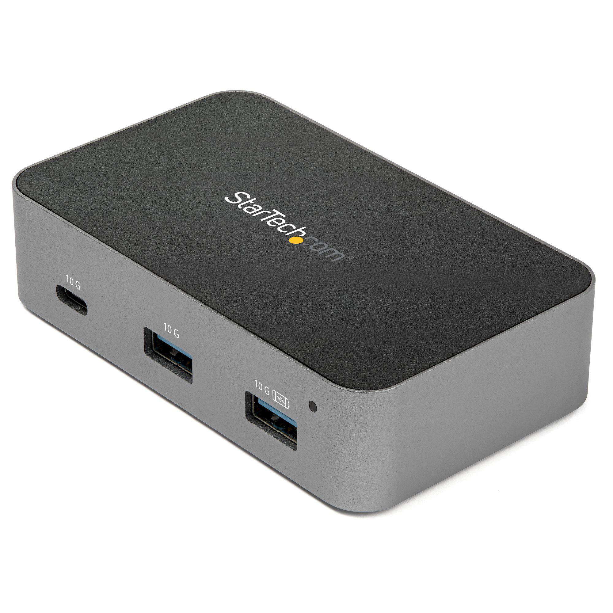 StarTech.com 4 Port USB 3.1 USB A, USB C  Hub, AC Adapter Powered, 60 x 100 x 25mm