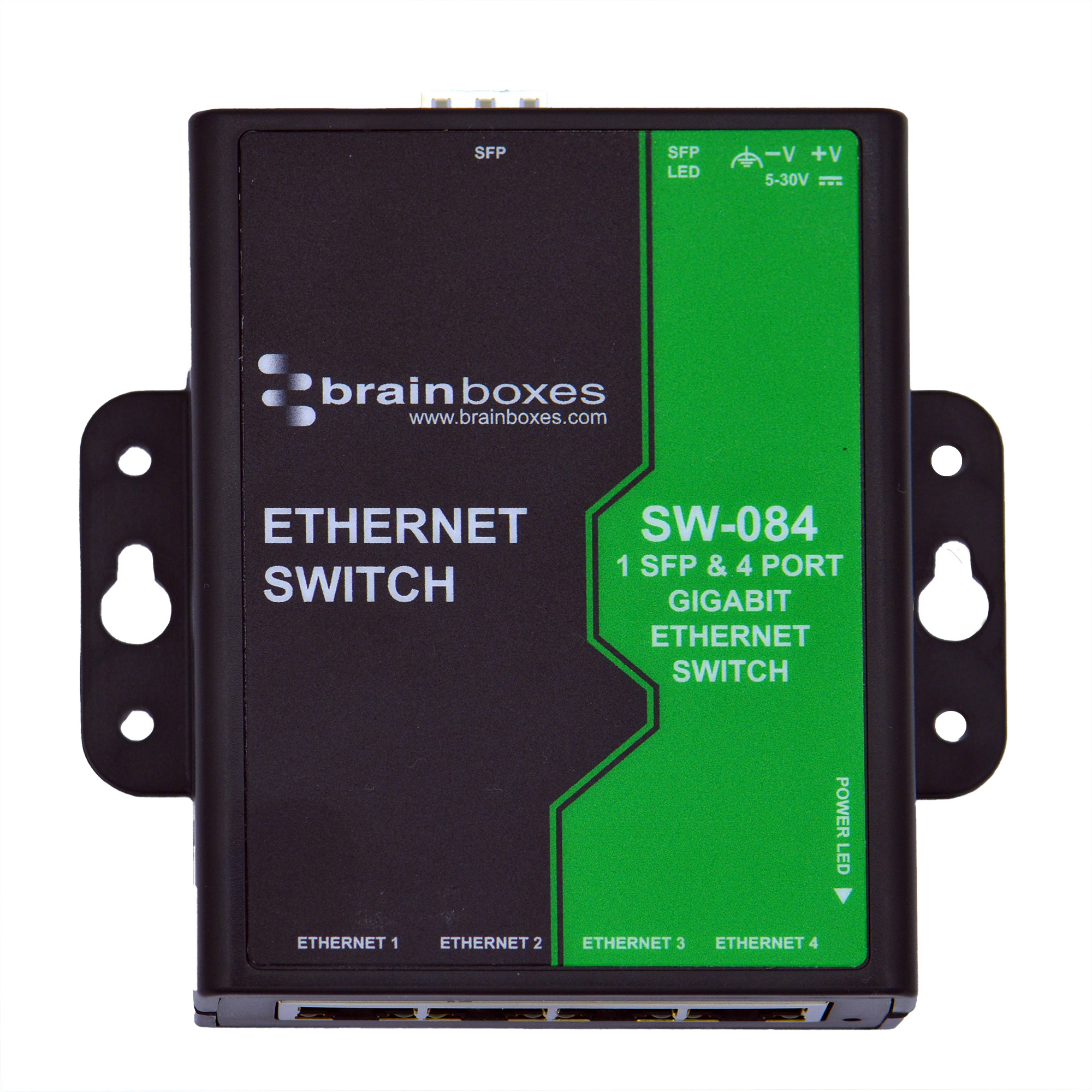 Brainboxes Industrial Ethernet Switch, 4 RJ45 Ports