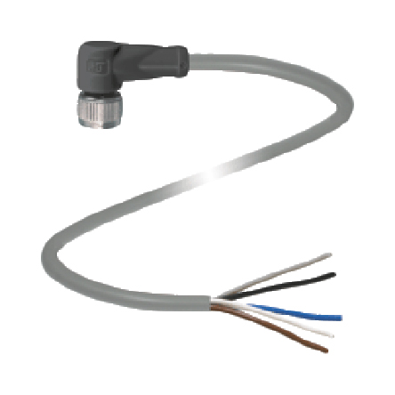 Pepperl + Fuchs Female 5 way M12 x 1 to 5 way Free End Sensor Actuator Cable, 2 m