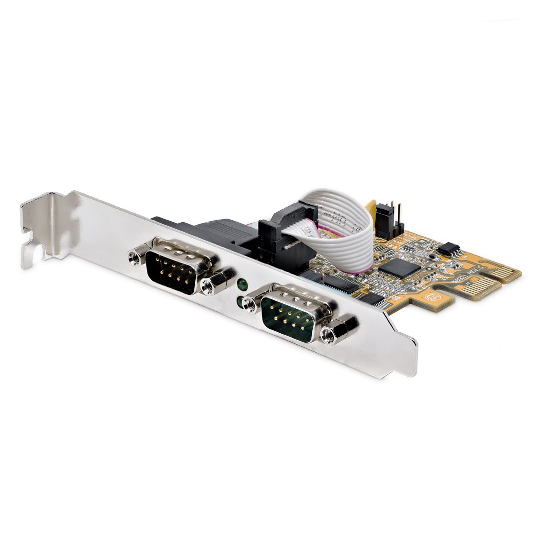 StarTech.com 2 Port PCIe PCI Express Serial Card