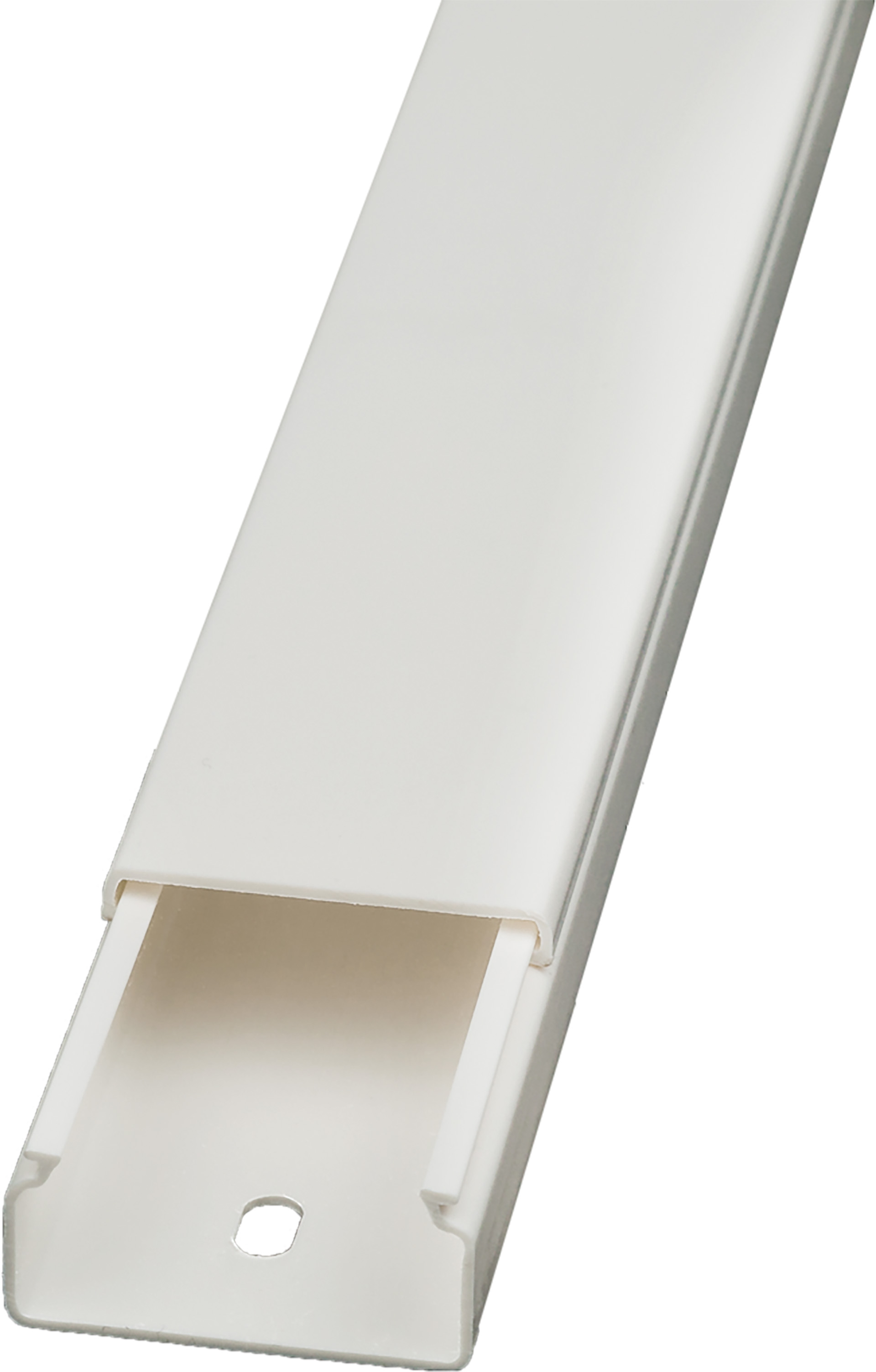 RS PRO White Mini Trunking - Closed Slot, W35 mm x D15mm, L2m, PVC