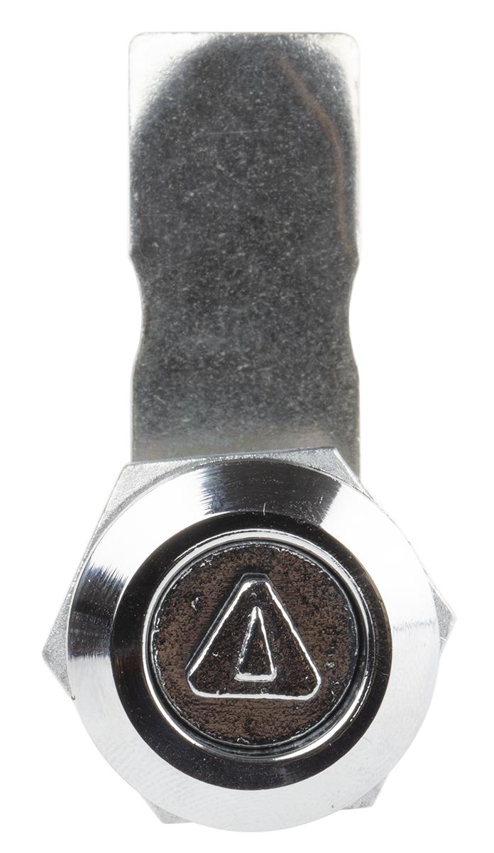 RS PRO Cabinet Lock, 13.5mm Panel-to-Tongue, 16.2 x 14.2mm Cutout, Key Unlock