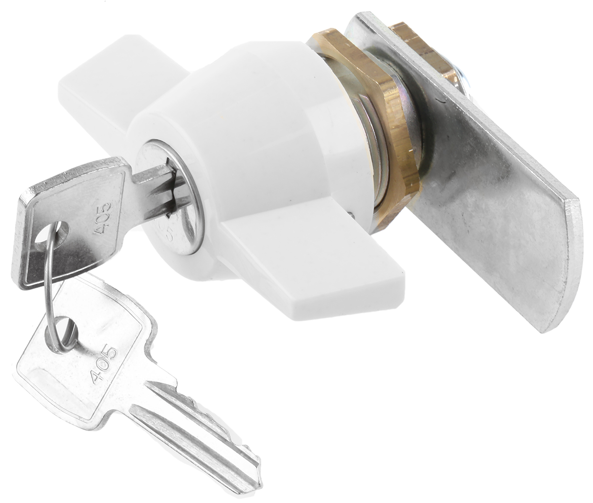 Euro-Locks a Lowe & Fletcher group Company Camlock, 13.2mm Panel-to-Tongue, 22.3 x 19.2mm Cutout, Key Unlock