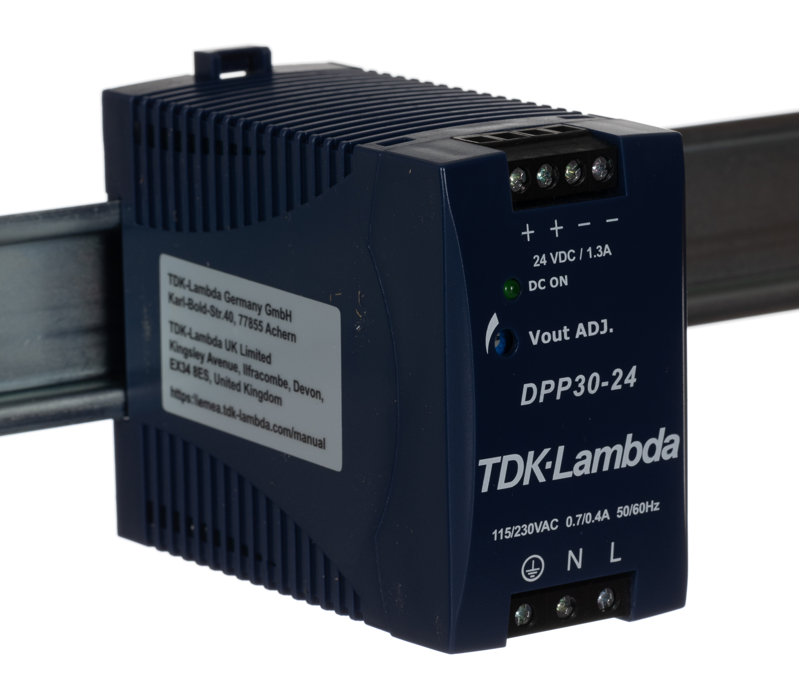 TDK-Lambda DPP Switched Mode DIN Rail Power Supply, 85 → 264 V ac / 90 → 375V dc ac, dc Input, 24V dc dc