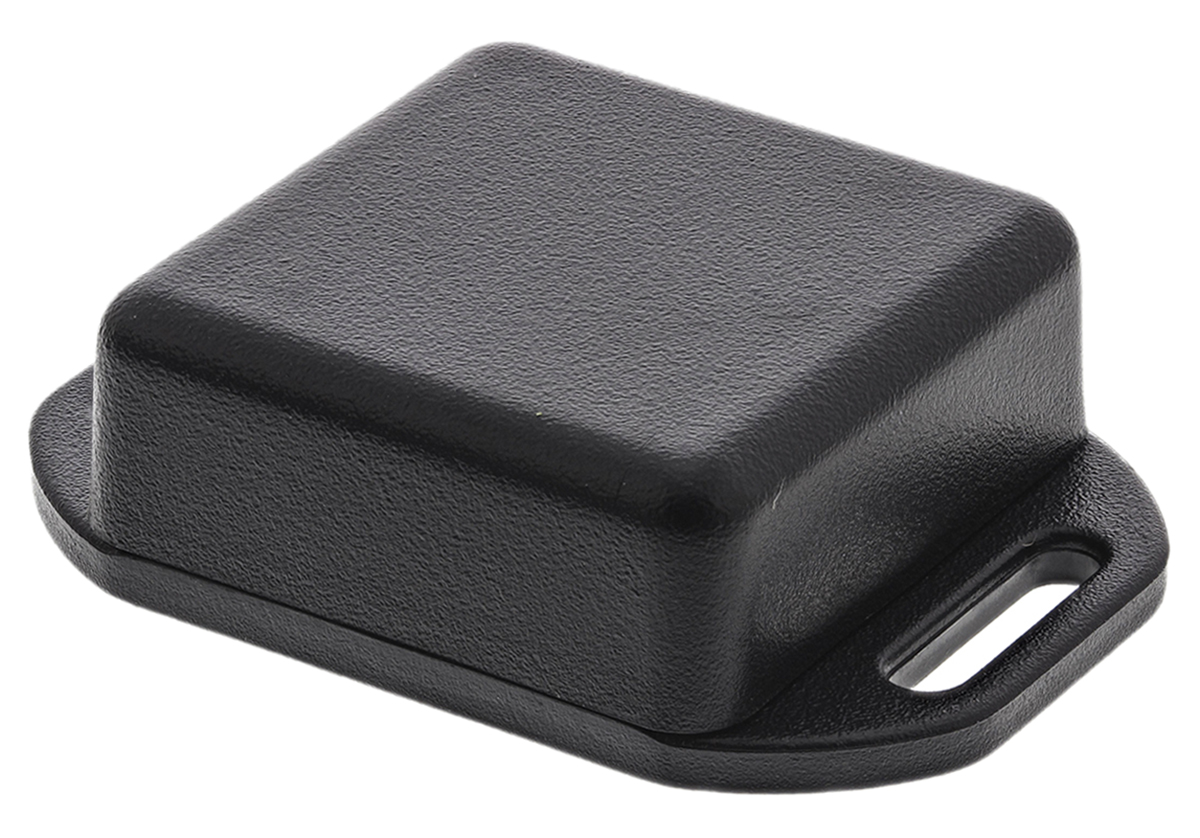 Hammond 1551 Series Black ABS Enclosure, IP54, Flanged, Black Lid, 35 x 35 x 15mm