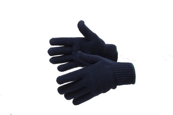 Reldeen G601 Blue Cotton, Polyester 45% Cotton, 55% Polyester Glove, Size 9