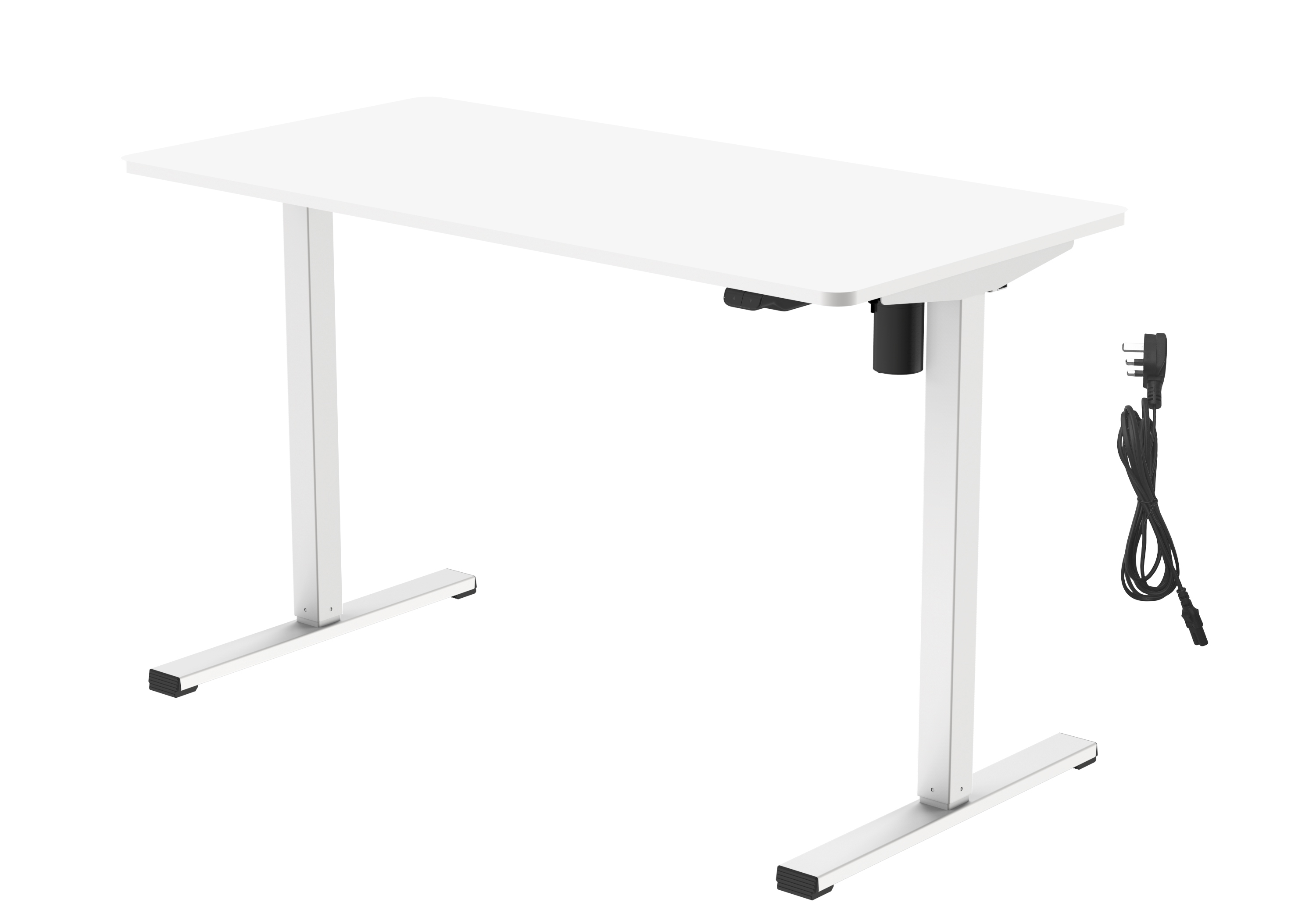 RS PRO Sitting, Standing Computer Desk, 726 → 1176mm x 1.2m x 600mm