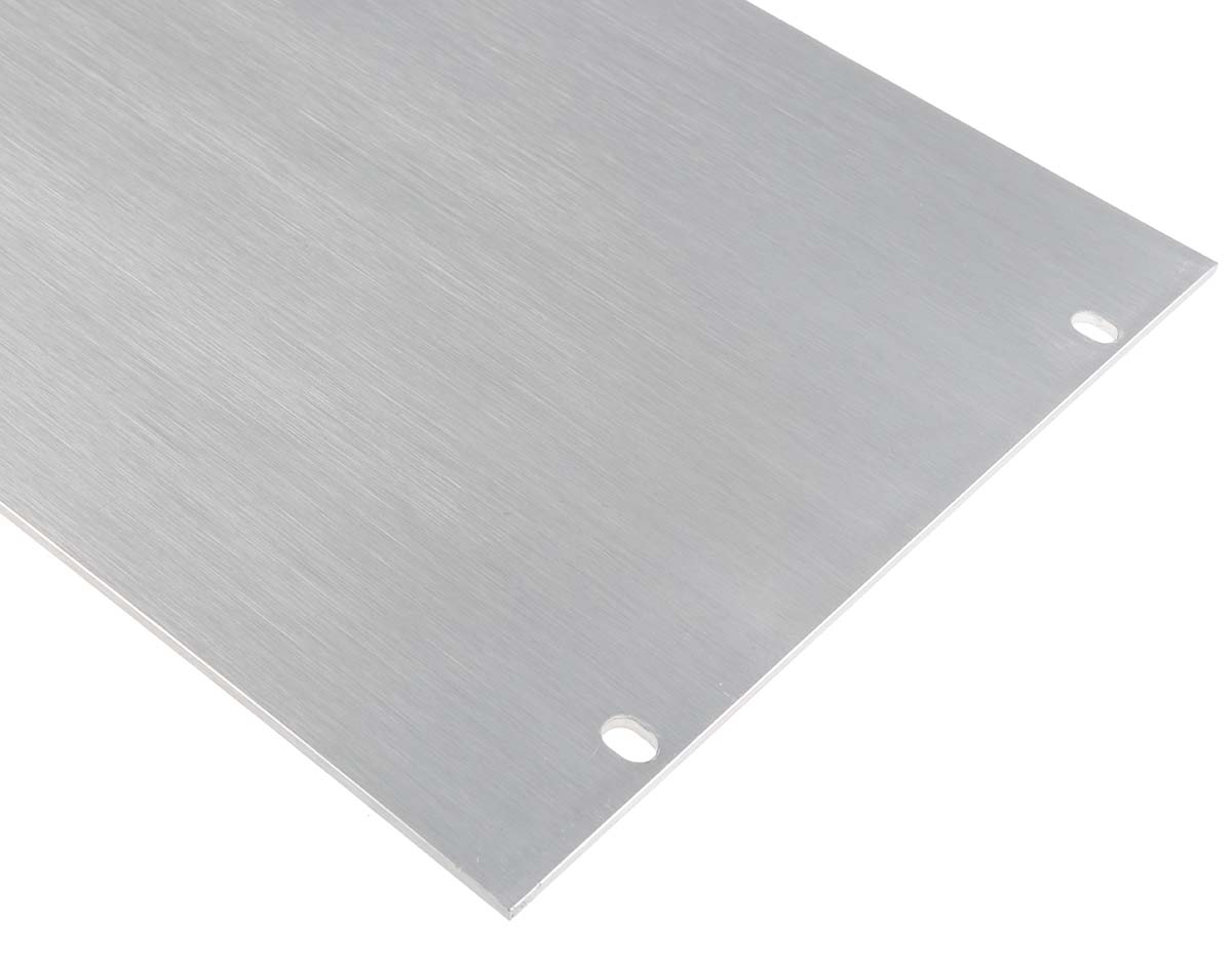 RS PRO Unpainted Aluminium Front Panel, 5U, 482.6 x 221.5mm