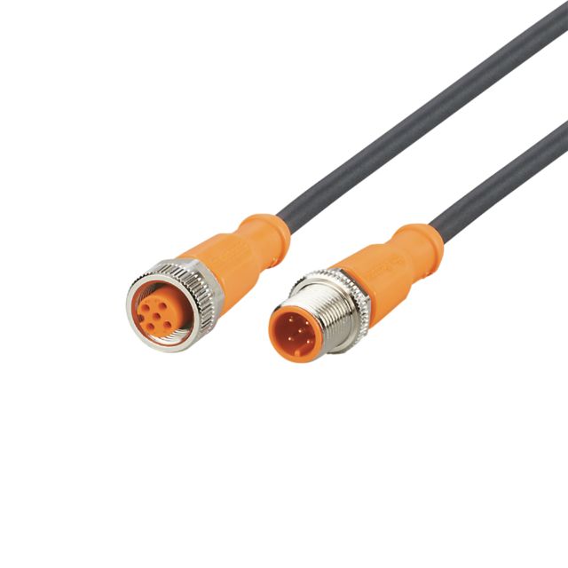 ifm electronic Straight Male 1 way M12 to Straight Female 1 way M12 Actuator/Sensor Cable, 300mm