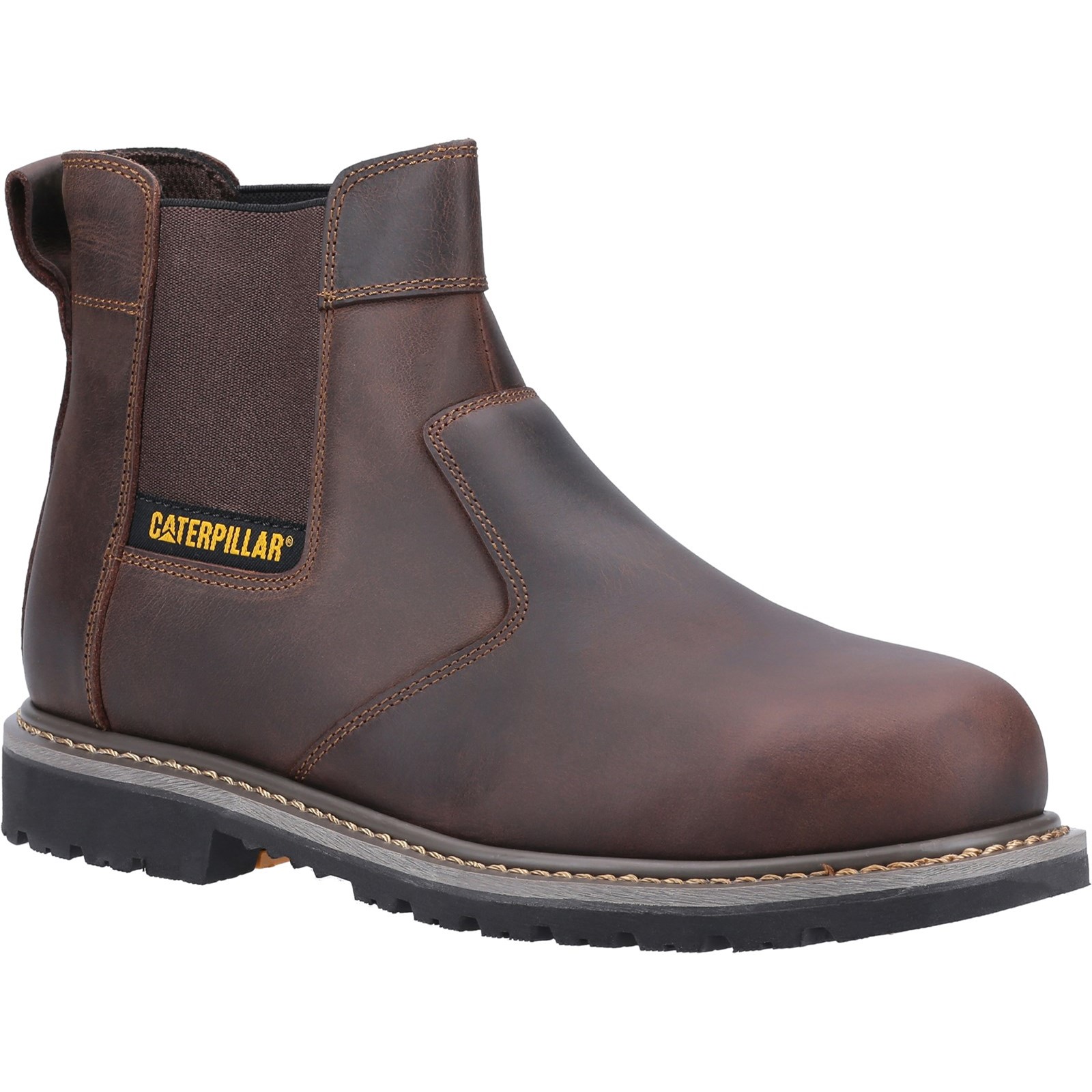 Caterpillar Powerplant Dealer Brown Steel Toe Capped Unisex Safety Boots, UK 9, EU 43