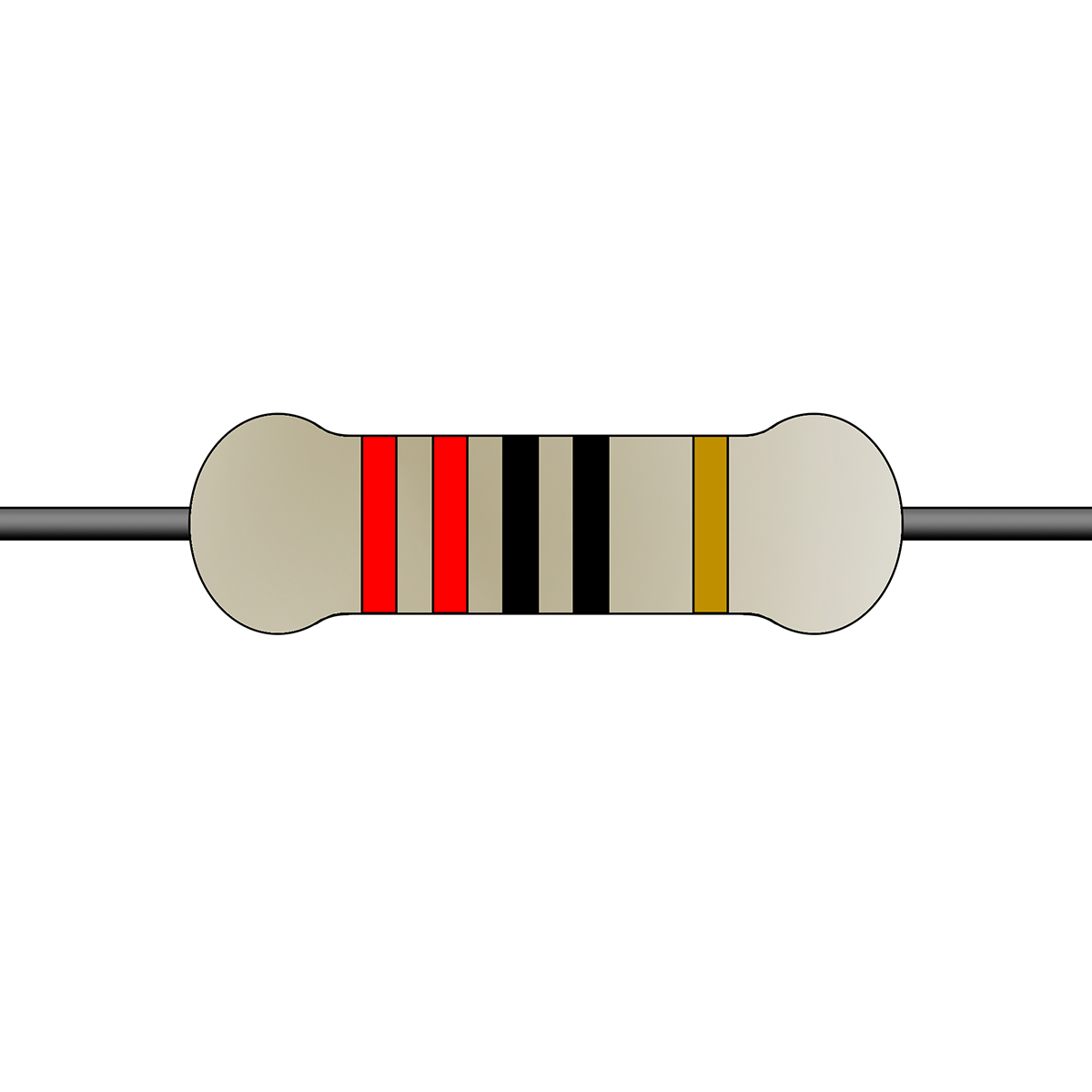 Yageo 220Ω Carbon Film Fixed Resistor 1/4W 5% CFR-25JT-52-220R