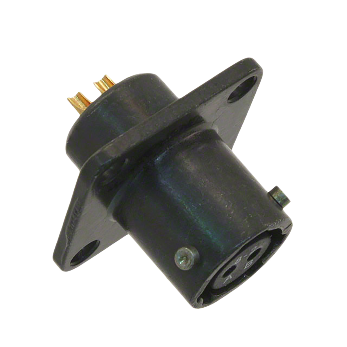Amphenol Socapex, PT, Copper Alloy 2 Way Panel Mount MIL Spec Circular Connector ReceptacleGreen, Socket Contacts,Shell