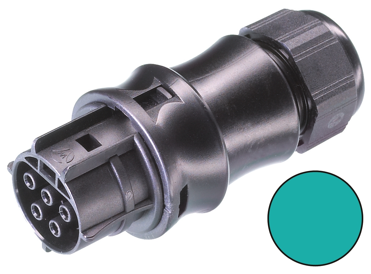 Wieland RST20i5 Series Circular Connector, 5-Pole, Female, Cable Mount, 20A, IP68