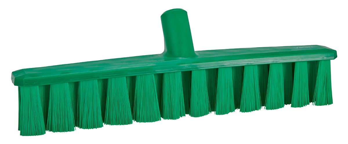 Vikan Broom, Green With PET Bristles