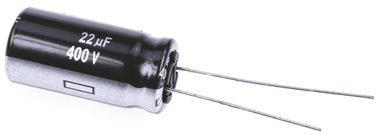 Panasonic 22μF Aluminium Electrolytic Capacitor 400V dc, Radial, Through Hole - EEUEE2G220