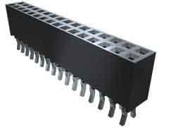 Samtec SSQ Series Straight Through Hole Mount PCB Socket, 16-Contact, 2-Row, 2.54mm Pitch, Solder Termination