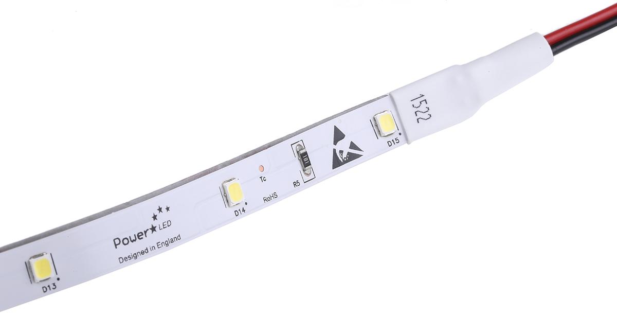 PowerLED 12V White LED Strip Light, 6000K Colour Temp, 5m Length