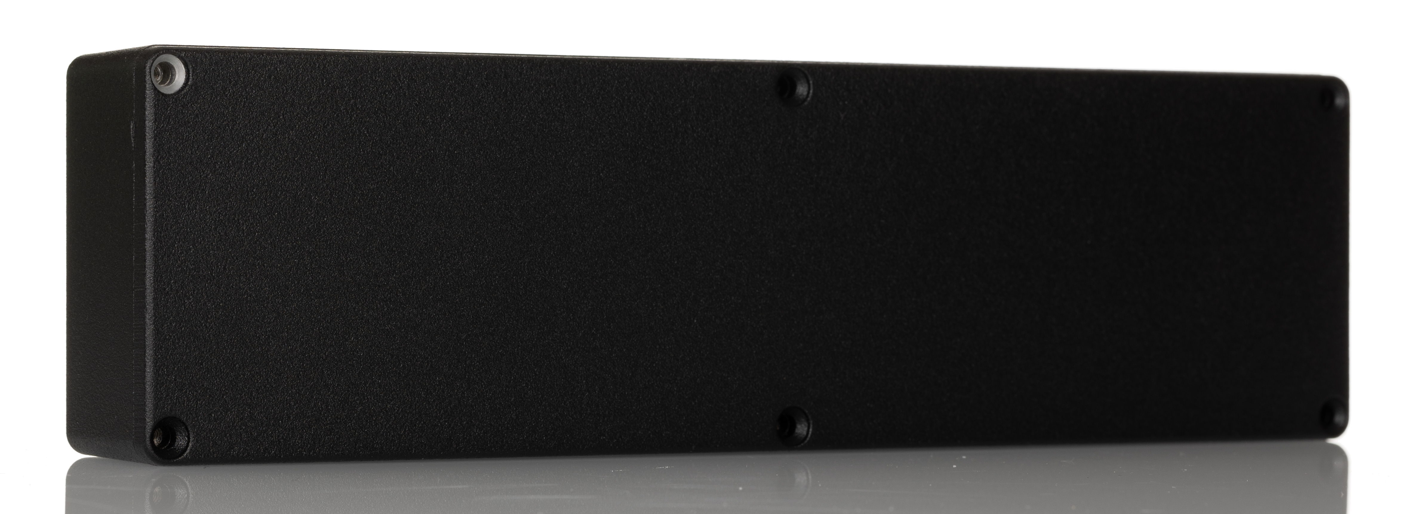 Hammond 1590 Series Black Die Cast Aluminium Alloy Enclosure, IP54, Black Lid, 254 x 70 x 35mm