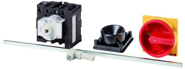 Eaton 4 Pole Rear Panel Isolator Switch - 32A Maximum Current, 15kW Power Rating, IP65 (Front)