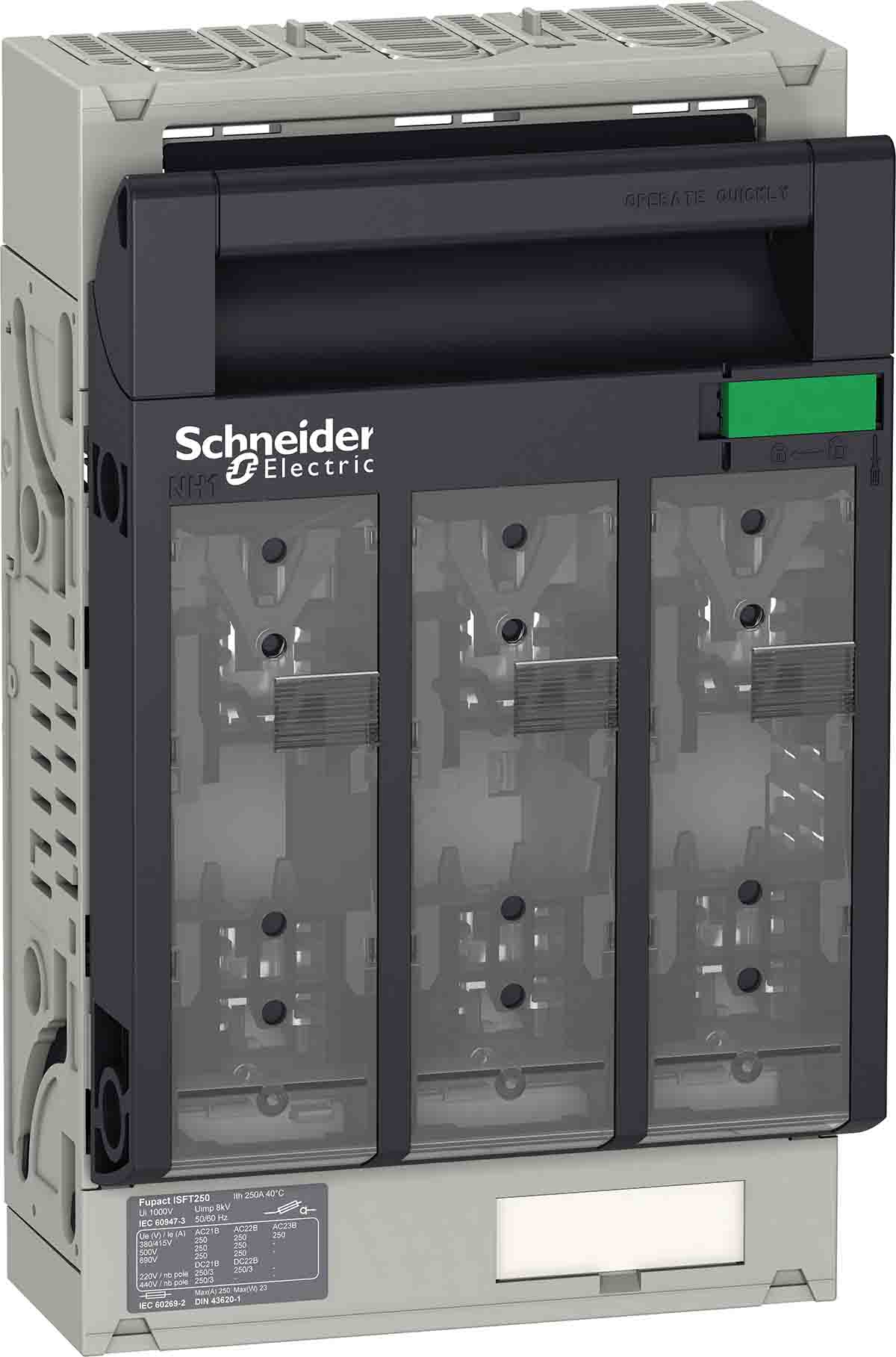 Schneider Electric Fuse Switch Disconnector, 3 Pole, 250A Fuse Current