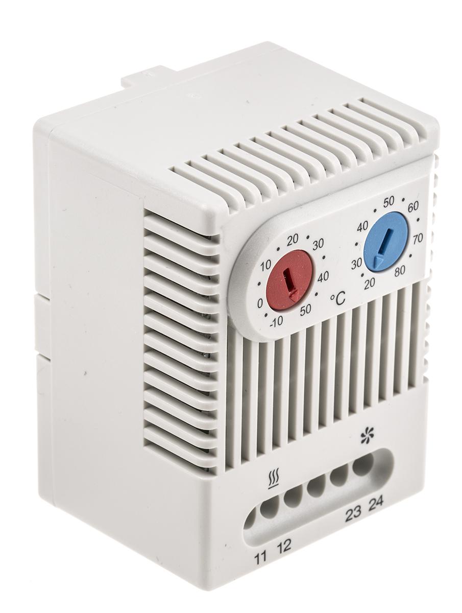 STEGO NC, NO Enclosure Thermostat, 120 → 250 V ac, -10 → +50 °C